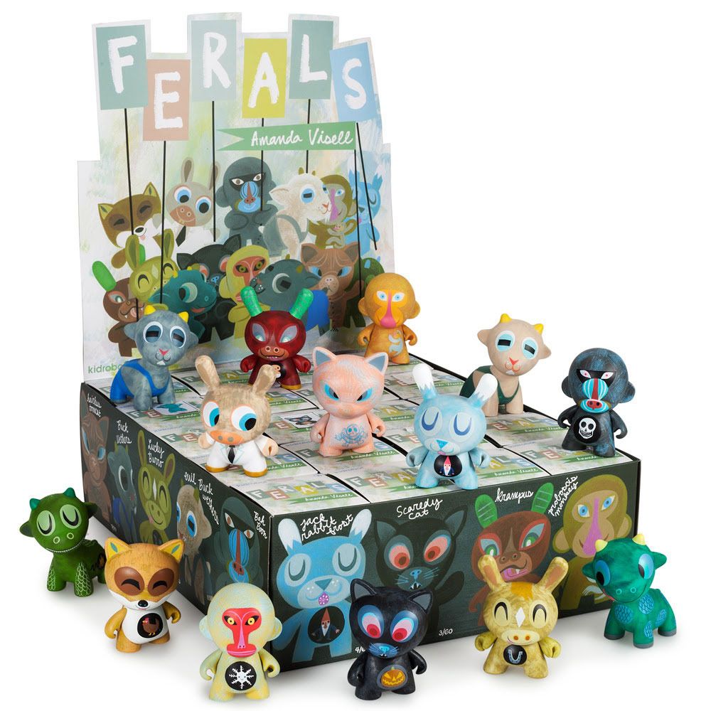 Kidrobot x Amanda Visell "Ferals" Mini Series now available